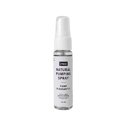 Image of CoBoo Organic Breast Pumping Spray 1oz, Supports Essential Breast Pump moisturization, Helps Sore Nipples & Clogged Ducts, Breast Pump Lubricant, Pump Spray for Flanges, Vegan, Natural & Lanolin Free