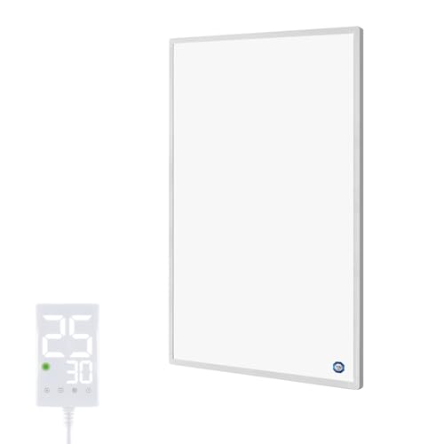 Behaglich Infrarotheizung 600 Watt mit Touch-Thermostat - Energiesparende Infrarot Wandheizung für 10-15 m² - Elektroheizung mit Überhitzungsschutz - TÜV & 10 Jahre Garantie Behaglich Infrarotheizung 600 Watt mit Touch-Thermostat - Energiesparende Infrarot Wandheizung für 10-15 m² - Elektroheizung mit Überhitzungsschutz - TÜV & 10 Jahre Garantie