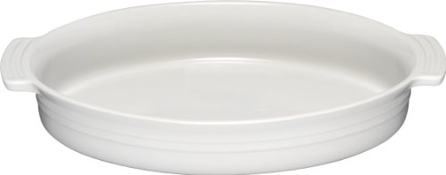 Le Creuset Stoneware 14-Inch Oval Baking Dish, White