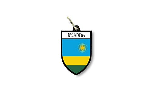 Porte cles clefs cle Drapeau Collection Ville Blason Rwanda rwandais