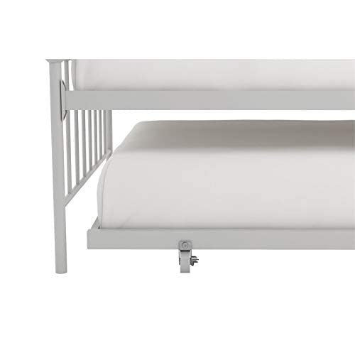 Novogratz Bright Pop Twin Metal Daybed And Trundle, Stylish & Multifunctional, Built-In Casters, White #TOP6