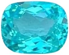 9.52 Ct A+ Natural Paraiba Tourmaline, Neon Blue Cushion Cut Loose Gemstone for Ring, Pendant, Custom Jewelry, Certified Rare Stone
