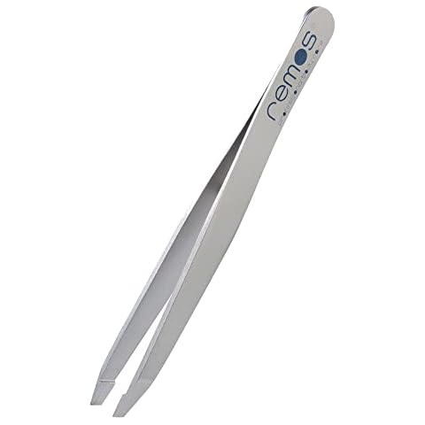 REMOS Professional Stainless Steel Eyebrow Tweezers Cover