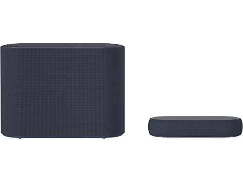 Image of LG Eclair QP5 Sound Bar 3.1.2ch, 320W Power, Dolby Atmos & DTS:X with Upfiring Height Speakers Compact Design, 4K & HDR Passthrough, Black - 2021