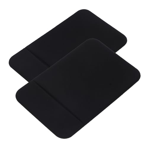 LIFKICH 2 pezzi Portacarte Adesivo per Cellulare Custodia Sottile e Resistente per Piccole Carte Tasca Antiscivolo per Smartphone Nero Elasticizzato