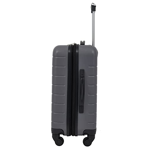 Image of Wrangler Smart Spinner Hardside Luggage, 22-Inch Carry-On, Quiet Shade