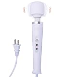 MASANIU Vibrating Massager with 10 Pulse Settings Strong Vibration for Women,Personal Total Body Therapy Massager (White)