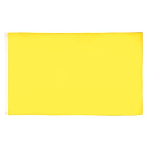 AZ FLAG - Bandeira amarela colorida - 90 x 60 cm - bandeira amarela 100 % poliéster com ilhoses de metal integrados - 50 g - cores vivas e resistentes à descoloração