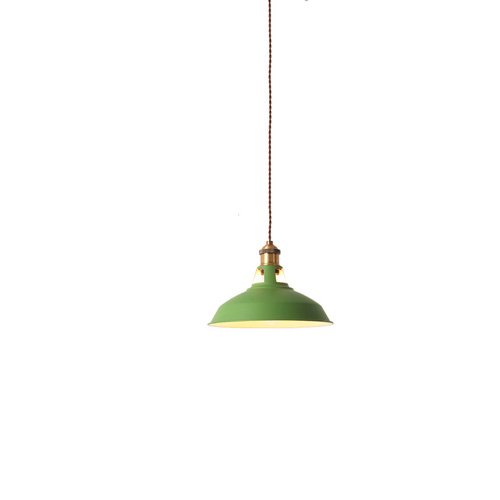 Suspension de couloir en fer vert lustre coloré pour chambre chaleureuse