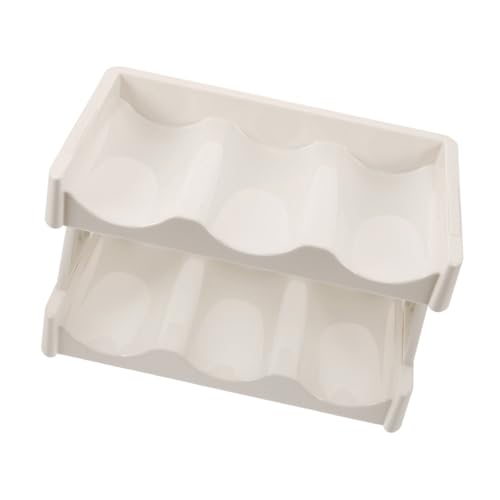 COLLBATH Modern Kitchen Storage Rack Cup and Bottle Organizer Double Tier Cup Rack Elegant Cabinet Organizer for Home