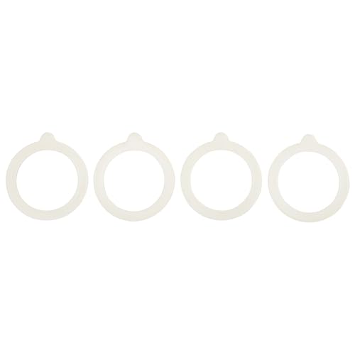 Mrs. Anderson’s Baking Replacement Gasket Seals, European-Grade Silicone, Fits Regular Mouth Canning Jars, Set of 4