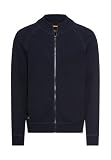 camel active Herren Strickjacke mit Reißverschluss Dunkelblau, Menswear M
