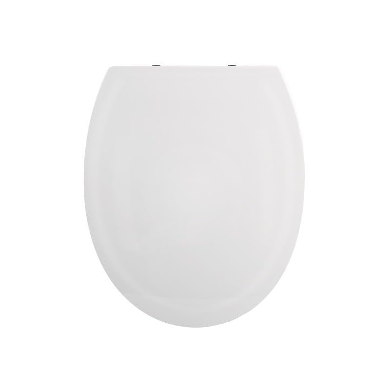 spirella Oval Toilet Lid with Quick Release Function and Soft Close Mechanism Antibacterial Toilet Seat Made of Thermoplastic and Rustproof Stainless Steel Removable White - Image 2