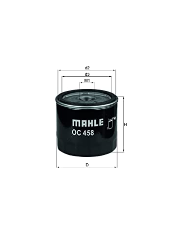 MAHLE Filtre à huile Auto Filtre vissé OC 458