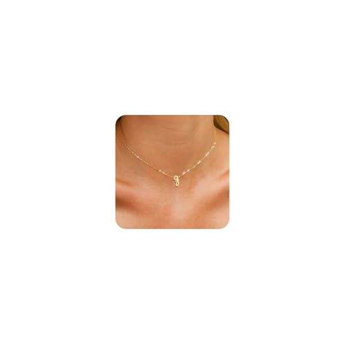[GCAGCQYQ] Initial s for Women Trendy Girls Lowercase Letter a-z Pendant Dainty with Initials Non Tarnish Cute Custom Name Perso