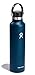 Hydro Flask Water Bottle - Insulated Stainless Steel - Non Spill, Leakproof in 24 Oz Indigo Blue