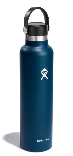 Image of Hydro Flask Water Bottle - Insulated Stainless Steel - Non Spill, Leakproof in 24 Oz Indigo Blue