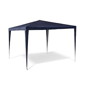 Relaxdays 10020077_45 tuinpaviljoen van polyethyleen, 3 x 3 x 2,5 cm