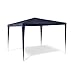 Relaxdays Pavillon Zelt HxBxT:250x300x300cm, quadratisch, Dach aus 100% PE, Stahlgestell, Partyzelt, blau