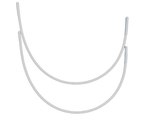 Porcelynne Carbon Steel Replacement Underwire Repair - Nylon Coated - Heavy Gauge Sturdy Wire for Bras - Vertical Wire Size 52-1 Pair - See Pictures for Measurements and How to Order by Porcelynne - Used condition - US$5.54