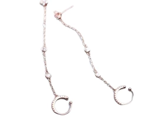 Boucles d'oreilles longues fleurs en argent S925 pour sublimer vos tenues de soirée