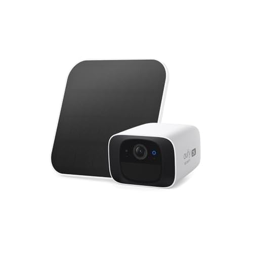 eufy Security SoloCam C210 with Solar Panel, Outdoor WiFi Surveillance Camera, Outdoor Surveillance Camera, 2K Resolution, IP67, No Monthly Fees, No HomeBase Required