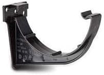 POLYPIPE RR109 Black Fascia Brackets 112mm Half Round guttering System (Pack of 3)