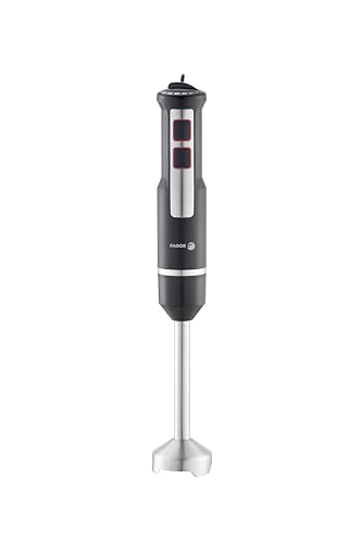 FAGOR Divamix Innox – Batidora de Mano 1000W, Velocidad Regulable + Turbo, Vaso 600ml, Picadora y Varilla