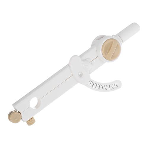 Zerodeko Compas à Cercle en Plastique Blanc pour Éducation et Salle de Classe, Outil de Mesure de Précision et Facile à Utiliser pour Étudiants et Professionnels
