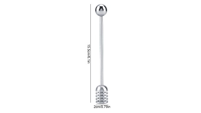 Premium Solid Stainless Steel Honey Dipper Drizzler Stirrer Spoon - Versatile & Honey Stick For Easy Honey Dispensing & Mixing - View #10