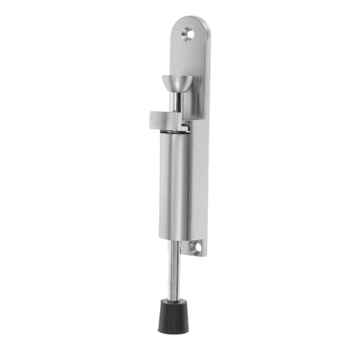 SEWACC 可能な重厚亜合製伸縮式ドアストッパー フロア設置型 弾簧式ラバーベース付き ドアロック保持 安定性向上 室内外対応