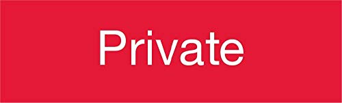 Panneau privé gravé rouge pour préserver votre tranquillité