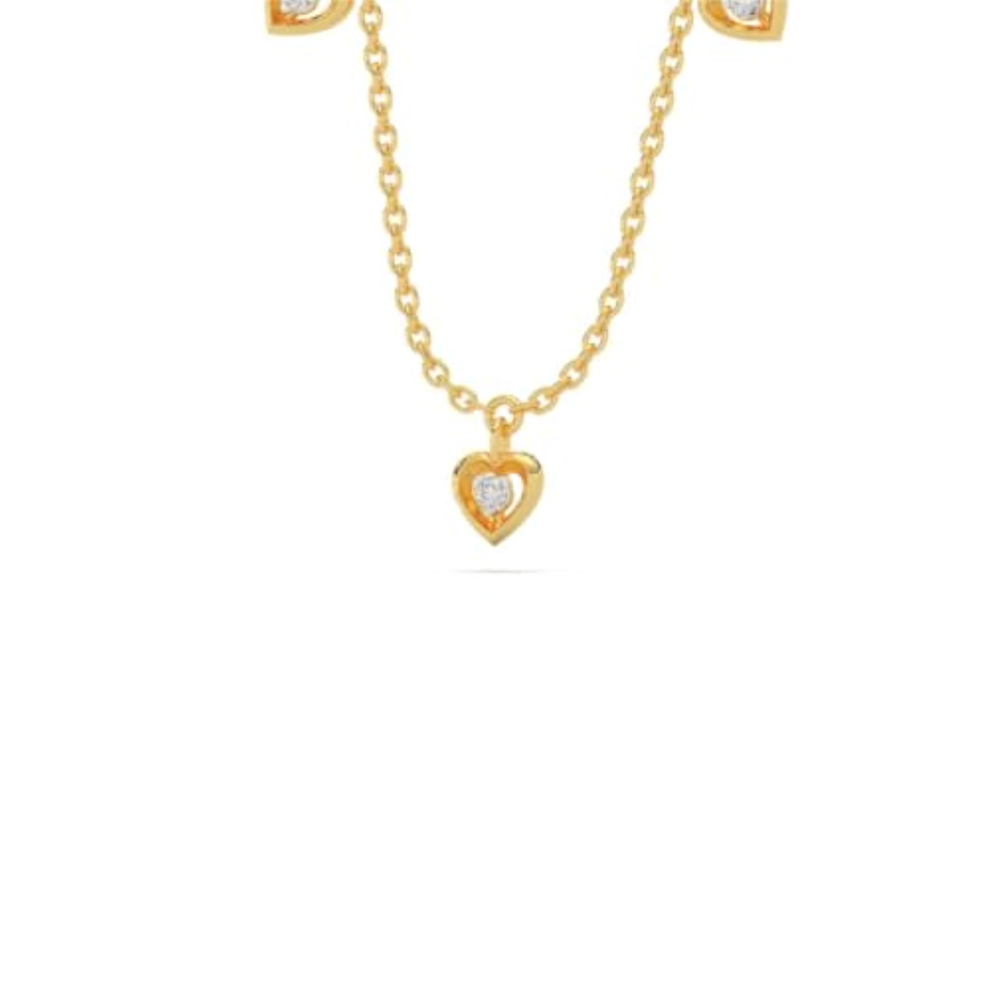 Women's Mini Hearts 925 Sterling Silver Necklace