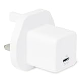Amazon Basics Fast Charging USB C Nano GaN Wall Charger, 20W 1-Port PD 3.1 for Tablets Phones, White