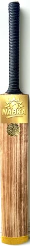 Nabka Double Blade Cricket Bat, Diamond Cut Design, Wood, 34 Inches, for Hard Tennis Ball