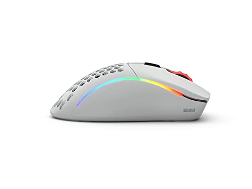 Glorious Model D Wireless Gaming Mouse - 69g RGB Lightweight (Matte White) (Renewed)