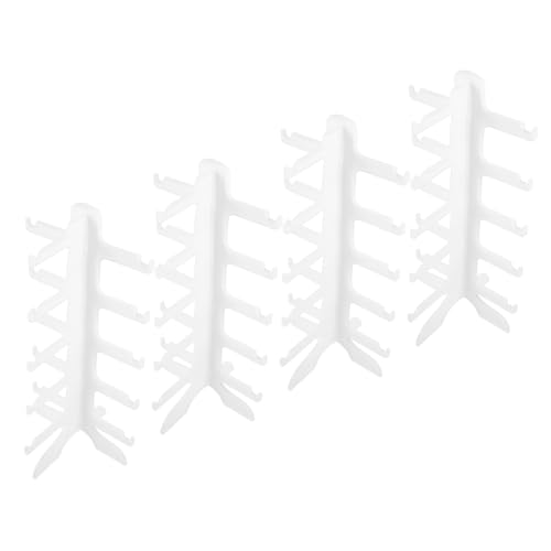 SOLUSTRE 4pcs Glasses Frame Eyewear Display Holder Sunglasses Display Stand Storage Organizer Desktop Stand Clear Sunglasses Holder Acrylic Monitor Stand Cross Manager Plastic