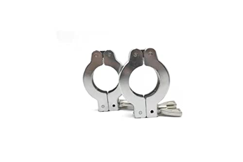 QMINOX KF25 Aluminium Clamp With Win Nut ISO-KF Alu Clamps fit NW25 Vacuum Flanges 2packs