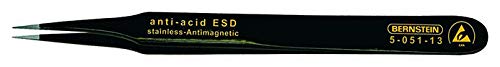 Bernstein Werkzeug SMD-Pinzette, gerade-spitz mit ESD-Beschichtung, 120 mm, 5-051-13 Cover