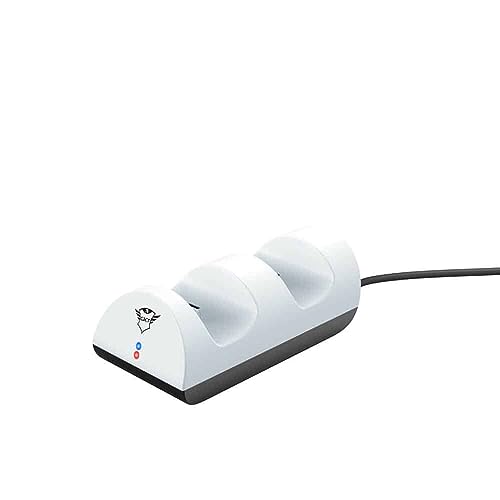 Ya en mundofriki.es: Trust Gaming GXT 254 Cargador Mando PS5, Base de Carga para PlayStation 5 DualSense, Alimentación USB, 2 Puertos, Estación de Carga Dual con Indicator LED - Blanco