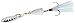 Blue Fox Classic Vibrax 03 Glow 1/4 Oz Fishing lure (Glow Blue, Size- 2.63)