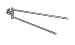 Produktbild WENKO Handtuchhalter mit 2 Armen Mod. Bosio, Edelstahl, inkl. Schraubmaterial, 5,5x9x43 cm, matt