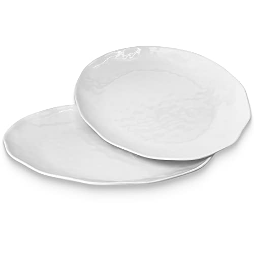 Yalin Oval Large Serving Platter, 16 Inch Melamine Serving Tray