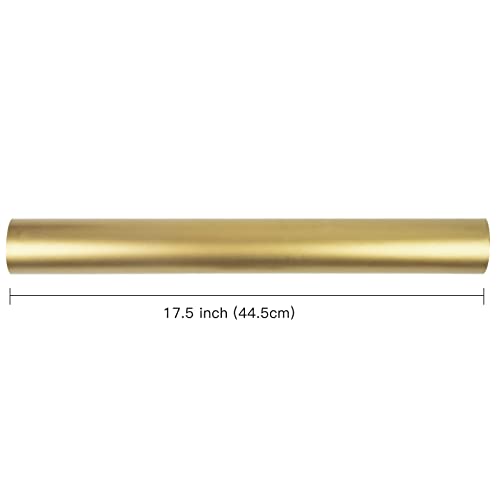 RUSPEPA Gold Wrapping Paper Solid Color - Mini Roll - for Wedding, Birthday, Shower, Congrats, and Holiday - 17 Inches X 32
