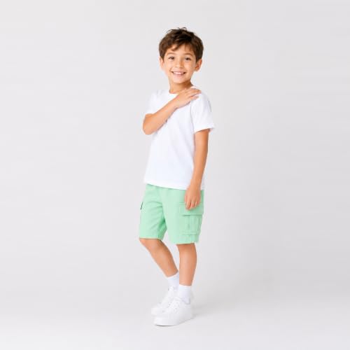 Shorts cargo de sarga para niños que necesitan ropa resistente 2