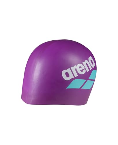 Image of Arena Unisex Big Logo Silicone Swim Cap Women and Men Fitness Swimmers Intensive Training Durable Soft Elastic Bathing Cap
