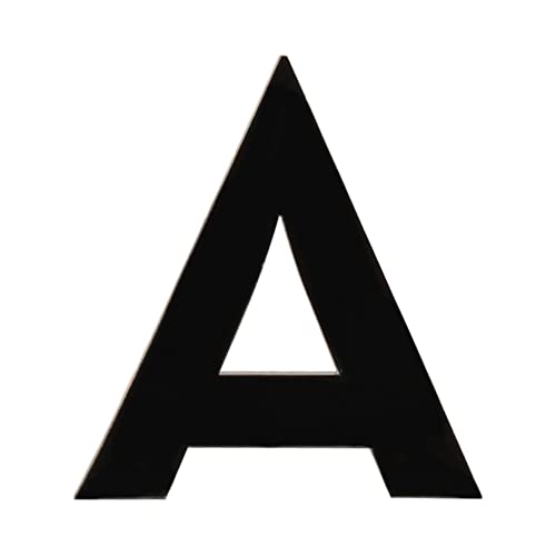 HASWARE Número de casa de 7,5 cm, letras autoadhesivas para puerta de apartamento, números de calle, decoración de moda, acrílico (A, negro)