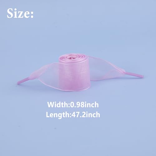 10 Pairs Shoe Laces, Soft Silk Satin Shoelaces Snow Yarn Fashion Ribbon Shoestrings Colorful Shoe Ties (10 Colors)2