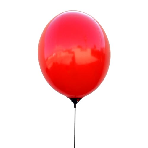Reusable Balloon Window Kit with removable clip and pole Car Dealership Advertising Weatherproof Vinyl (Red)