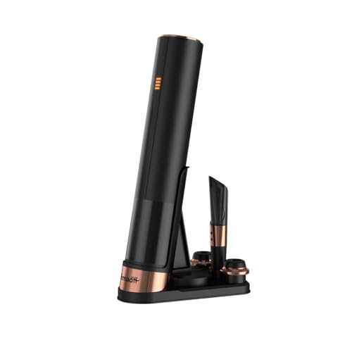 CLIMADIFF - Tire-Bouchon Électronique Rechargeable 4 en 1 - Ouvre-Bouteille Automatique avec...